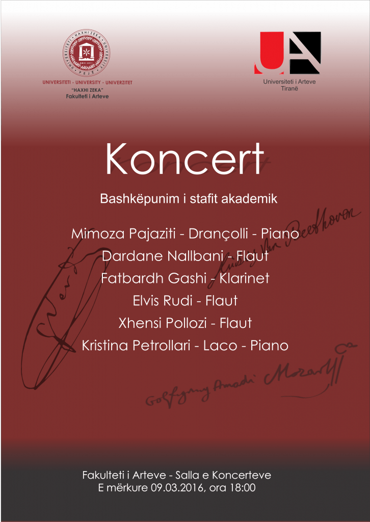 Koncert bashkepunimi i stafit akademik