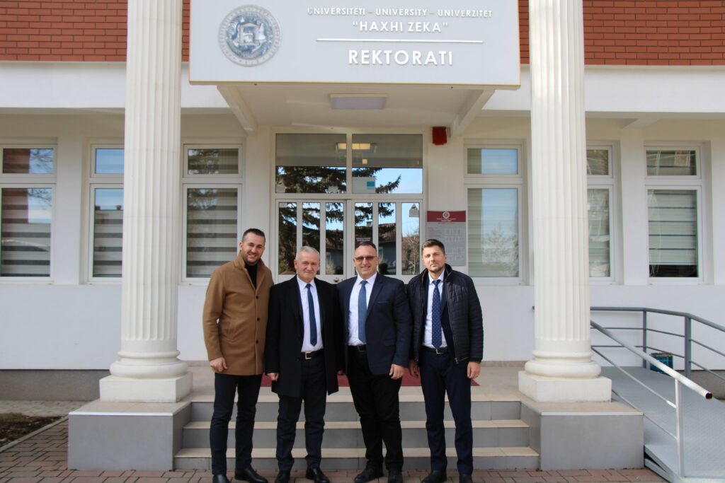 The Mayor of Klina on an official visit to the University “Haxhi Zeka”