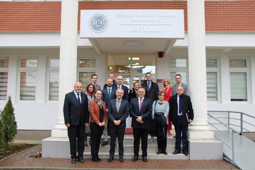 The Ambassador of Italy De Riu has paid a visit to the University “Haxhi Zeka”