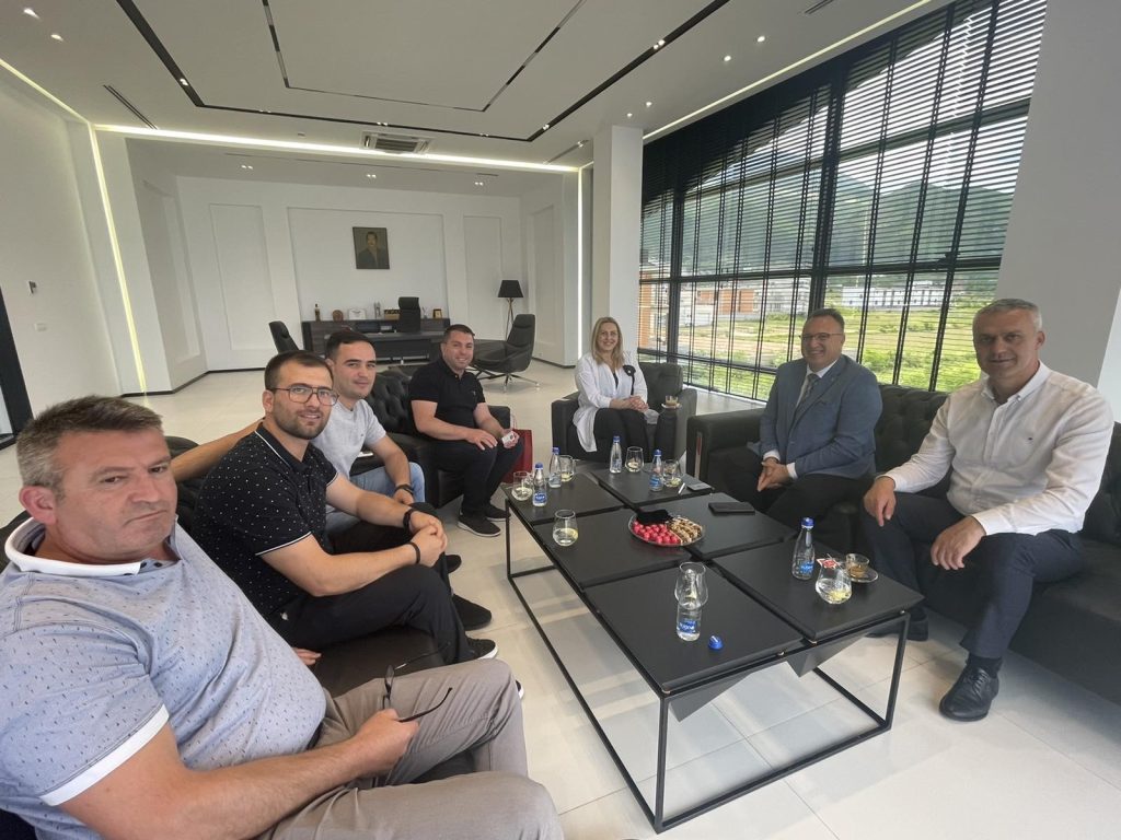 Rector Krasniqi visits GOGAJ company