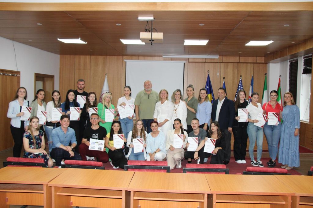 The Summer University “UNISUM 2022” at the university “Haxhi Zeka” is concluded