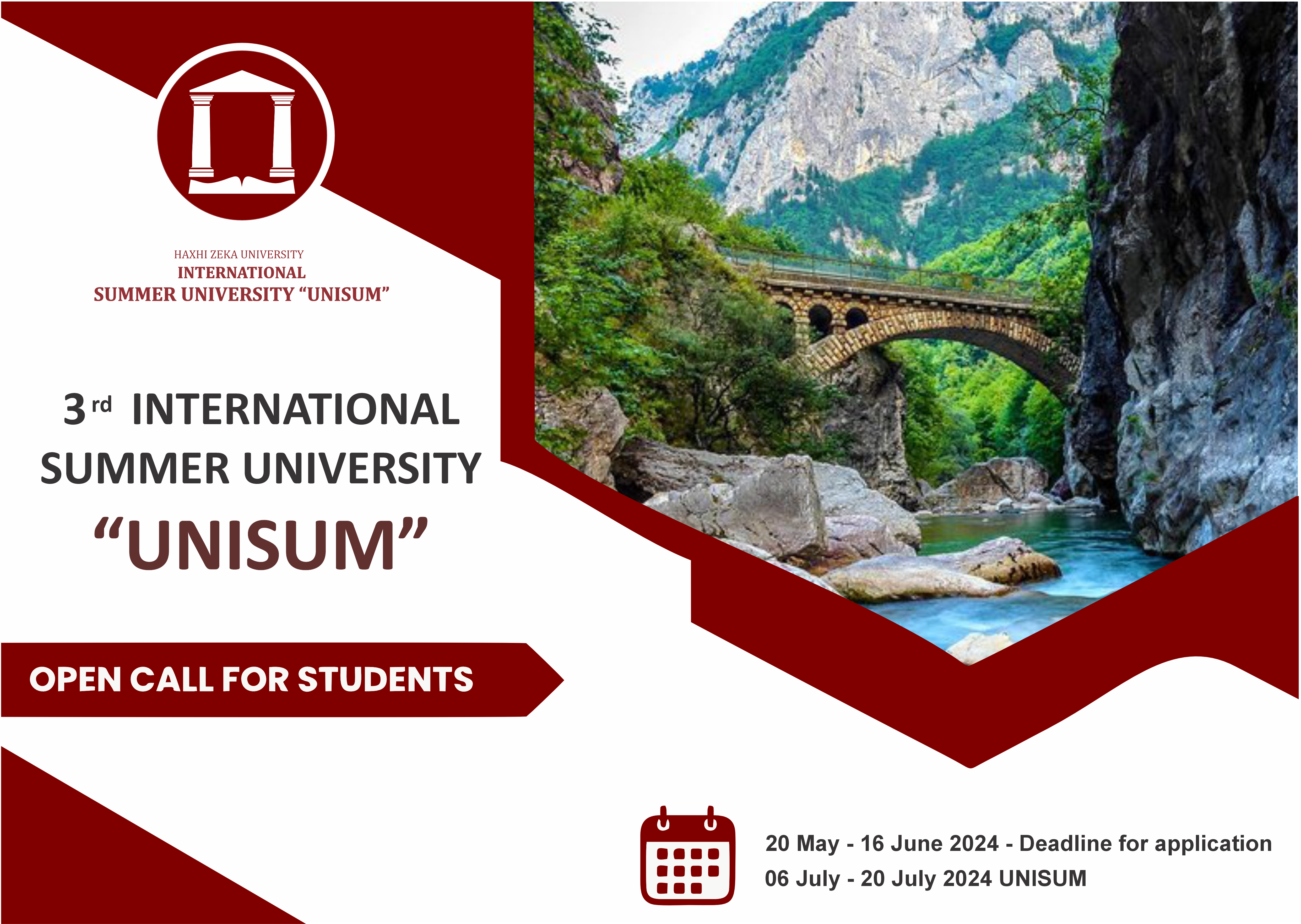 The UNISUM 2024 applications deadline has been extended